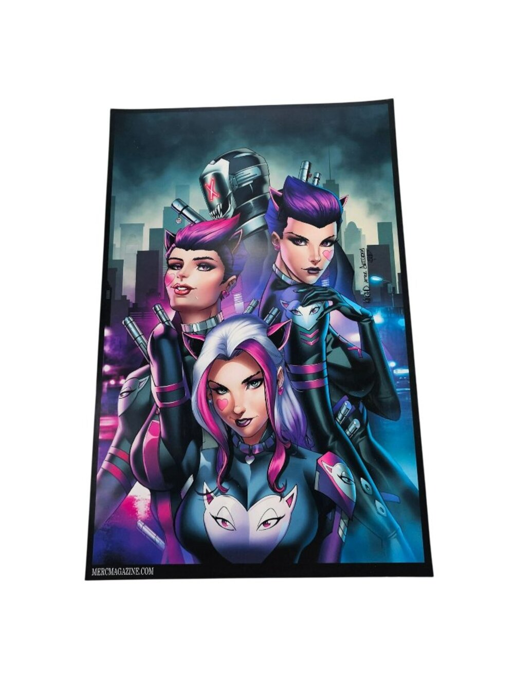 Miss Meow #1 Posse Variant Comic Book Cover 11x17" Poster Wall Art Print Merc